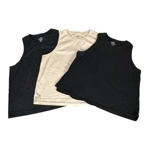 Bombas Tops - Bombas Womens Pima Cotton Crew Neck Tank size Large Bundle of 3